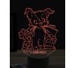 Beling 3D lampa, Dog love flowers, 16 farebná, PS13