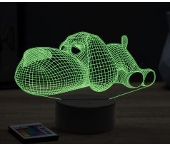Beling 3D lampa, Dog toy, 16 farebná, PS14