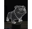 Beling 3D lampa, Funny Bulldog, 16 farebná, PS15
