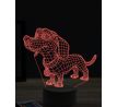 Beling 3D lampa, Funny Dachshund, 16 farebná, PS17