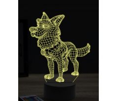 Beling 3D lampa, Funny German Shepherd, 16 farebná, PS18