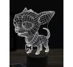 Beling 3D lampa, Funny Chihuahua dog, 16 farebná, PS19