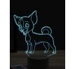 Beling 3D lampa, Funny pincher dog, 16 farebná, PS20