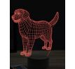 Beling 3D lampa, Golden Retriever, 16 farebná, PS21