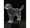 Beling 3D lampa, Golden Retriever, 16 farebná, PS21