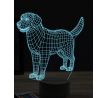 Beling 3D lampa, Golden Retriever, 16 farebná, PS21