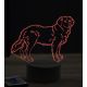 Beling 3D lampa, Golden Retriever dog, 16 farebná, PS22