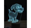 Beling 3D lampa, Happy cartoon dog, 16 farebná, PS23