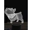 Beling 3D lampa, Happy playing dog, 16 farebná, PS24