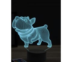 Beling 3D lampa, Happy playing dog, 16 farebná, PS24