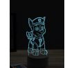 Beling 3D lampa, Paw patrol Chase, 16 farebná, PS27