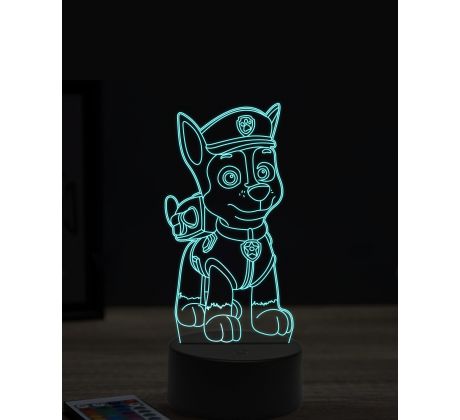Beling 3D lampa, Paw patrol Chase, 16 farebná, PS27