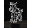 Beling 3D lampa, Paw patrol Marshall, 16 farebná, PS28