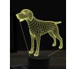 Beling 3D lampa, Pointer dog, 16 farebná, PS31