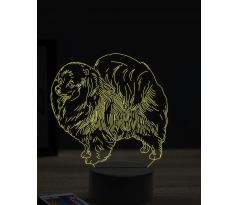 Beling 3D lampa, Pomeranian, 16 farebná, PS32
