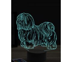 Beling 3D lampa, Shih Tzu, 16 farebná, PS34