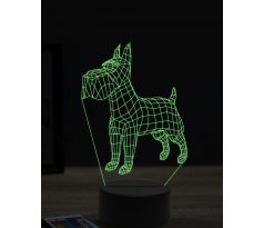 Beling 3D lampa, Shnautser, 16 farebná, PS35