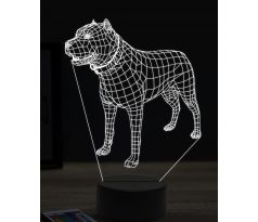 Beling 3D lampa, Staford dog, 16 farebná, PS37