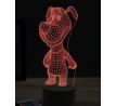 Beling 3D lampa, Standing cartoon dog, 16 farebná, PS38