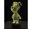 Beling 3D lampa, Standing cartoon dog, 16 farebná, PS38