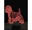 Beling 3D lampa, Westie dog, 16 farebná, PS41