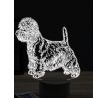 Beling 3D lampa, Westie dog, 16 farebná, PS41