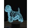 Beling 3D lampa, Westie dog, 16 farebná, PS41