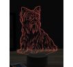 Beeling 3D lampa, Yorkie, 16 farebná, PS42