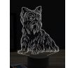 Beeling 3D lampa, Yorkie, 16 farebná, PS42