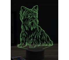 Beeling 3D lampa, Yorkie, 16 farebná, PS42