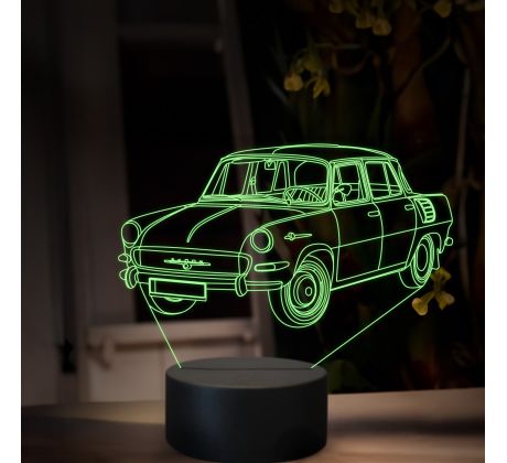 Beling 3D lampa, Škoda 1000 MB, 16 farebná, SA12