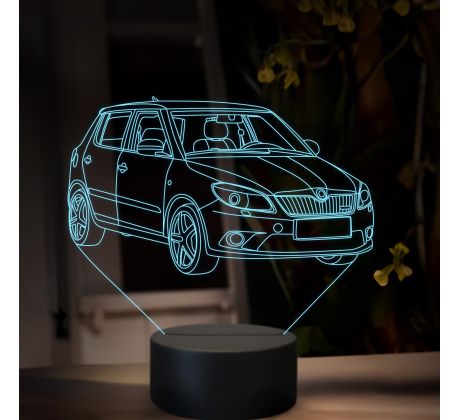 Beling 3D lampa, Škoda Fabia RS, 16 farebná, SA16