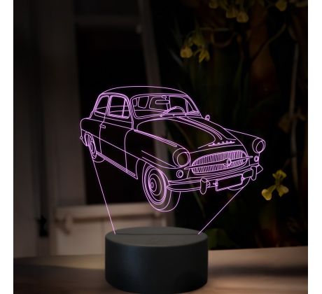 Beling 3D lampa, Škoda Octavia 1959, 16 farebná, SA19