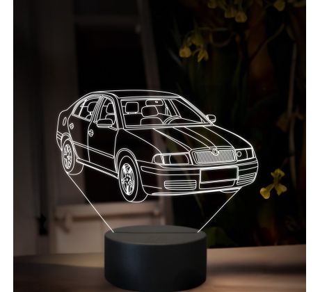 Beling 3D lampa, Škoda Octavia 1, 16 farebná, SA20
