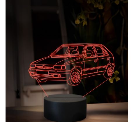 Beling 3D lampa, Škoda Felicia, 16 farebná, SA21