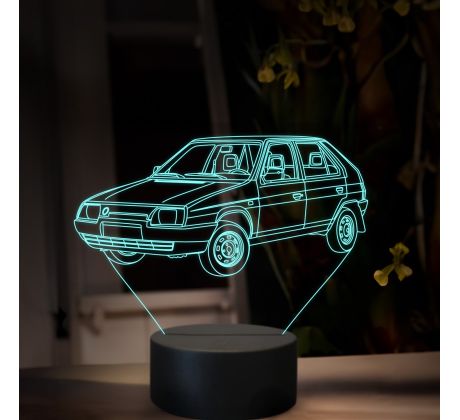 Beling 3D lampa, Škoda Favorit, 16 farebná, SA24