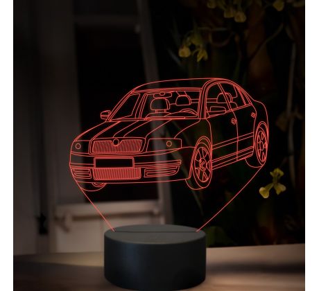 Beling 3D lampa, Škoda Superb 1, 16 farebná, SA26