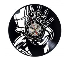 Beling vinylové nástenné hodiny Iron Man 2 čierne, 59A36Q57J